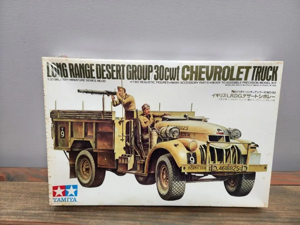1/35 Tamiya Long Range Desert Group LRDG Chevrolet MM92 35092 Complete NIOB